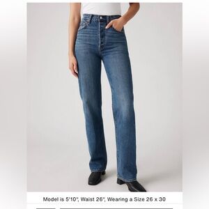 Levi’s Ribcage Full length Straight Classic Blue Women's Jeans